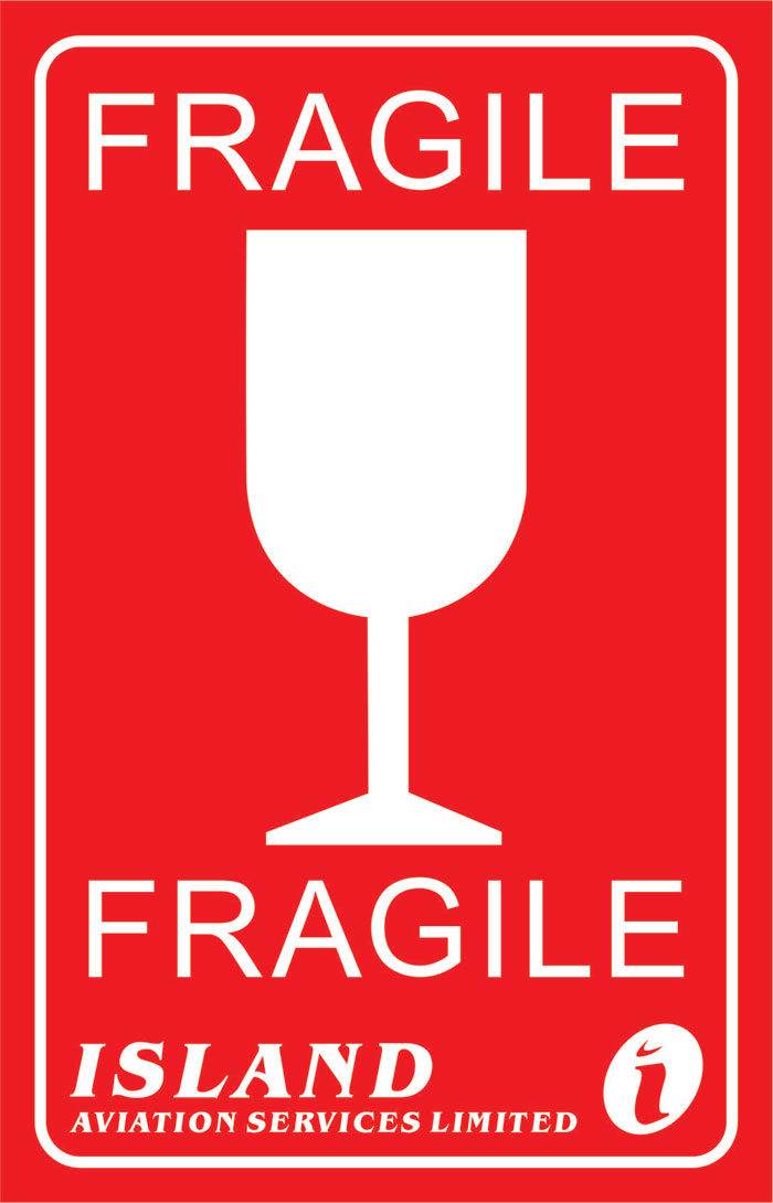 fragile sticker luggage